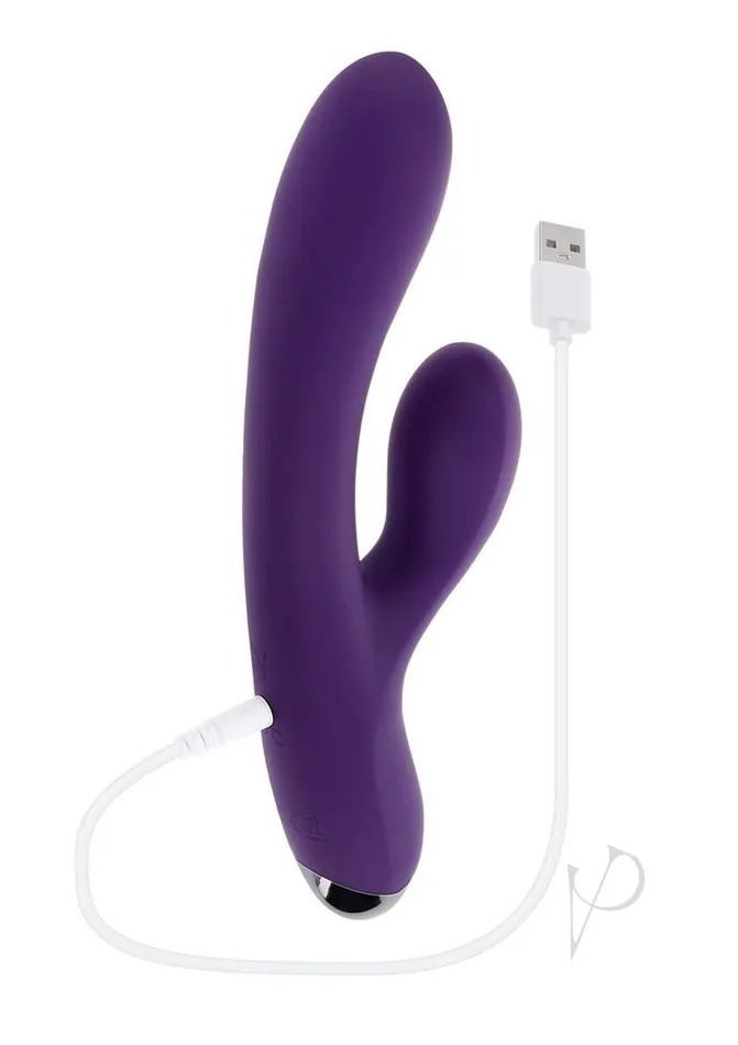 Playboy Playboy New Crush Rechargeable Silicone Dual Vibrator Purple Vibrators