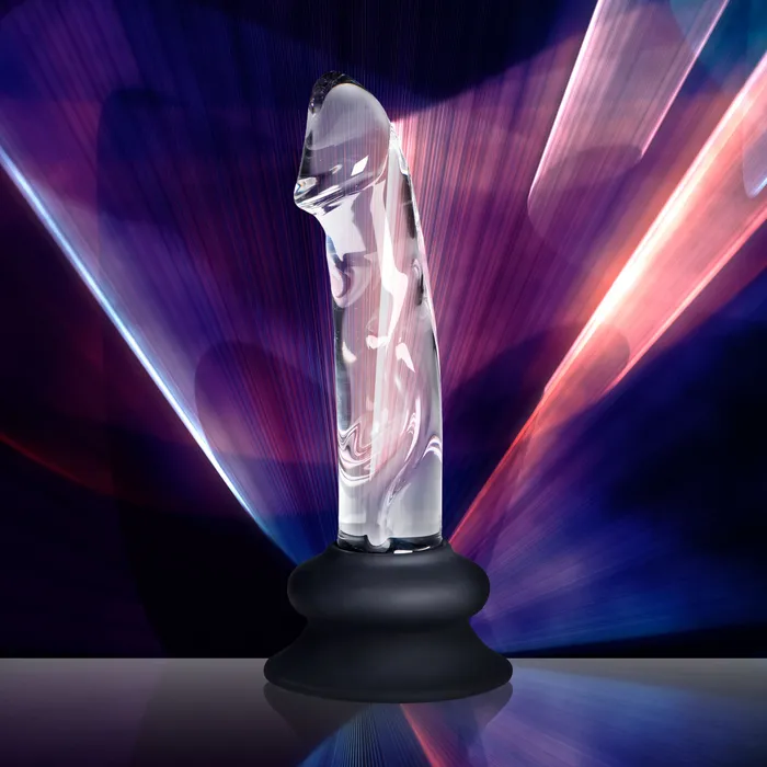Pleasure Crystals Female Sex Toys Glass Dildo with Silicone Base