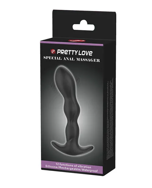 Pretty Love Anal Pretty Love Special Anal Massager Black Pretty Love Anal Pretty Love Special Anal Massager Black