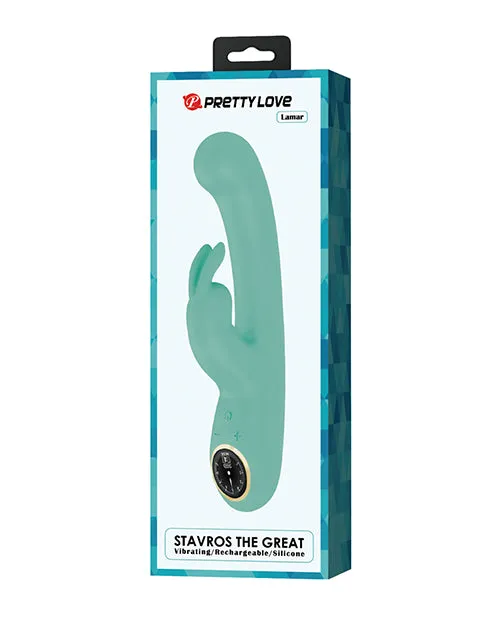 Pretty Love Pretty Love Lamar LED Digital Display Rabbit Turquoise Vibrators Pretty Love Pretty Love Lamar LED Digital Display Rabbit Turquoise Vibrators
