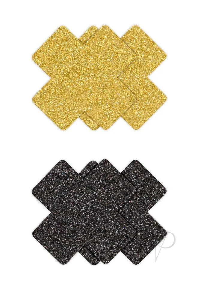 Pretty Pasties Anal Pretty Pasties Glitter Cross BlackGold Pretty Pasties Anal Pretty Pasties Glitter Cross BlackGold