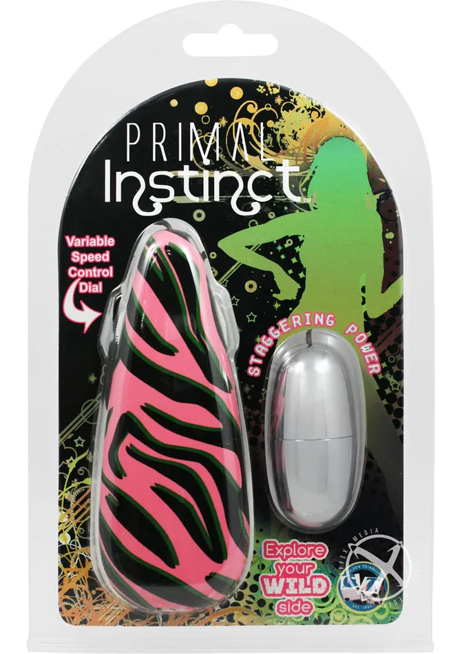 Primal Instinct Bullet with Wired Remote Control Zebra Print Pink Primal Instinct Female Sex Toys Primal Instinct Bullet with Wired Remote Control Zebra Print Pink Primal Instinct Female Sex Toys