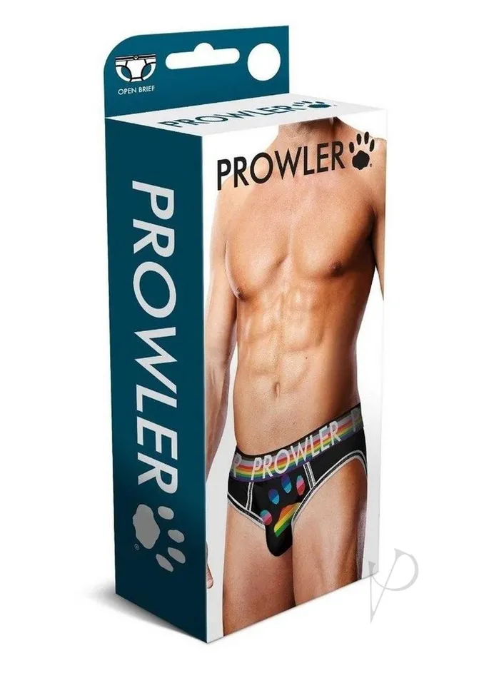 Prowler Anal Prowler Black Oversized Paw Open Brief Small BlackRainbow