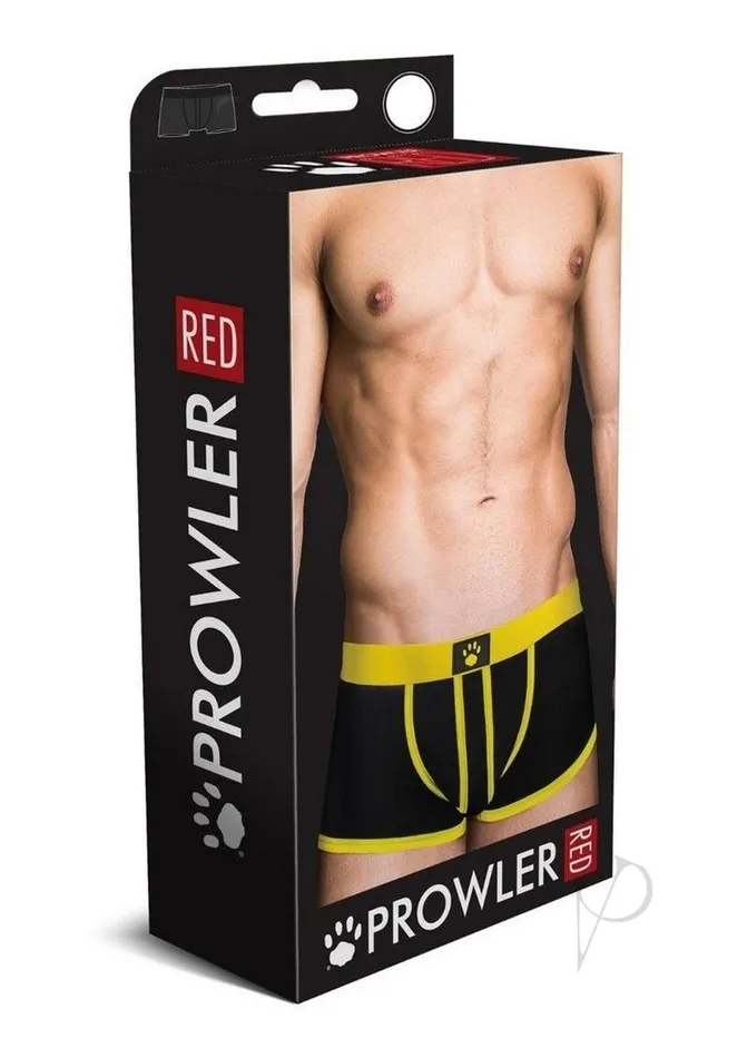 Prowler RED AssLess Trunk Small YellowBlack Prowler Red Anal