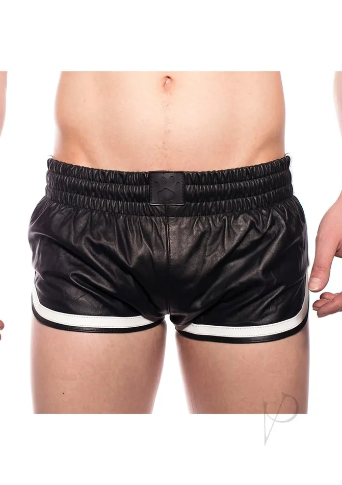 Prowler Red Prowler RED Leather Sport Shorts XLarge BlackWhite Restraints