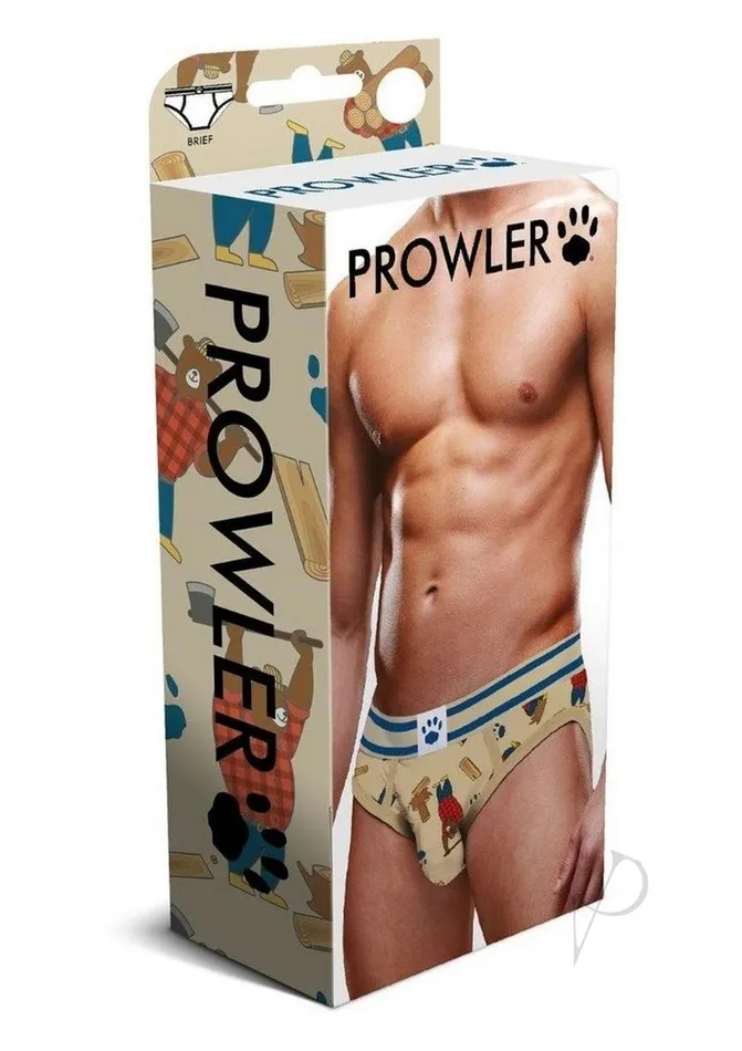 Prowler Vibrators Prowler Lumberbear Brief Large BrownBlue