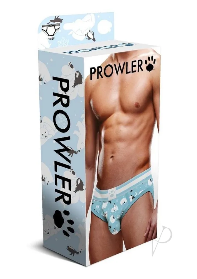 Prowler Vibrators Prowler Winter Animals Brief Large BlueWhite