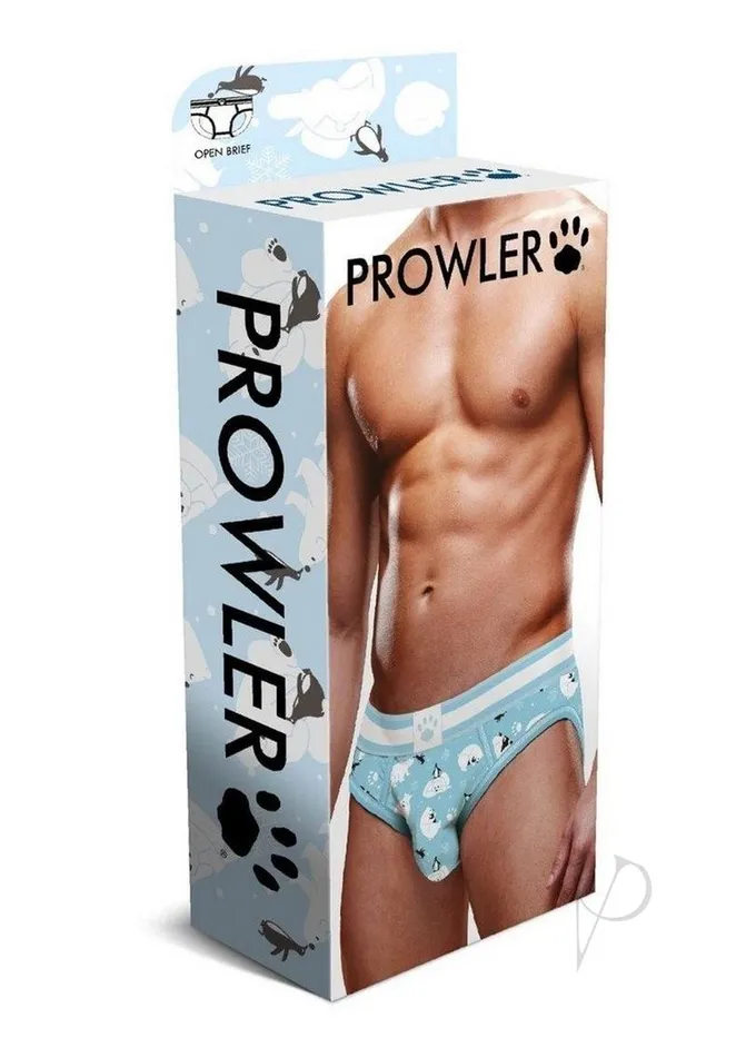 Prowler Vibrators Prowler Winter Animals Open Brief XLarge BlueWhite