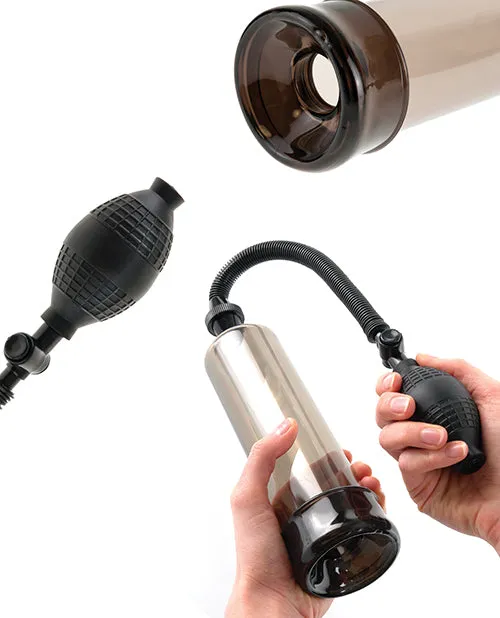 Pump Worx Male Sex Toys Pump Worx Beginners Power Pump Advanced Penis Pump Smoke And Black