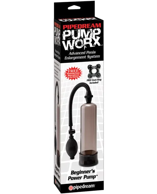 Pump Worx Male Sex Toys Pump Worx Beginners Power Pump Advanced Penis Pump Smoke And Black