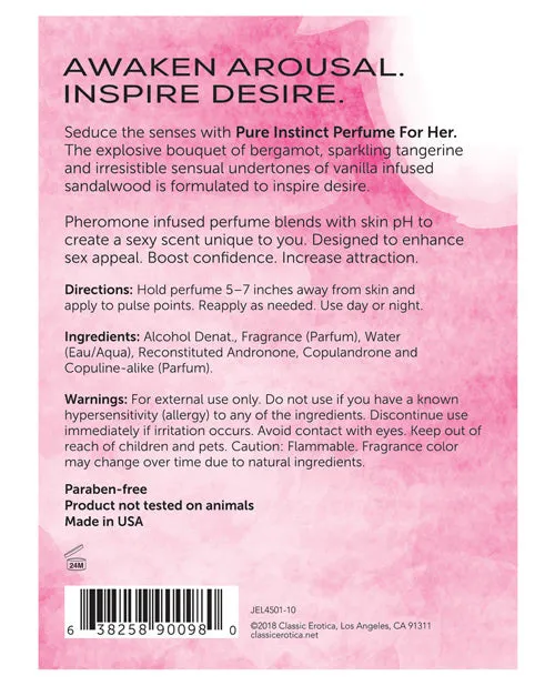Pure Instinct Pure Instinct Pheromone Perfume For Her 5oz Anal