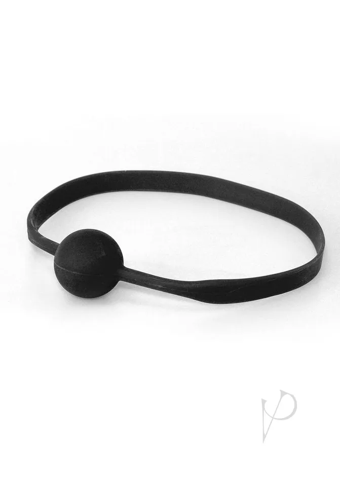 Quickie Gag Silicone Ball Gag Bondage Black Quickie Couples