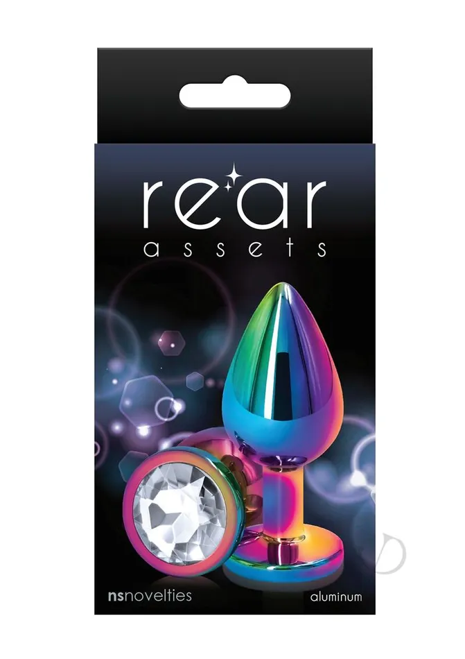 Rear Assets Anal Rear Assets Multicolor Anal Plug Medium Clear