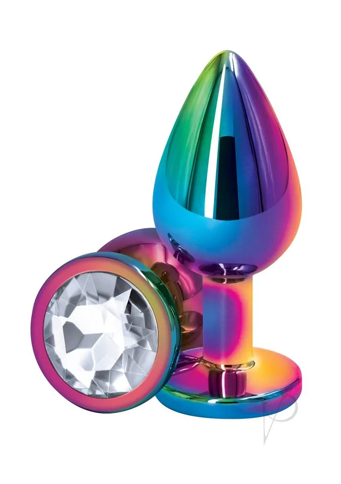 Rear Assets Anal Rear Assets Multicolor Anal Plug Medium Clear