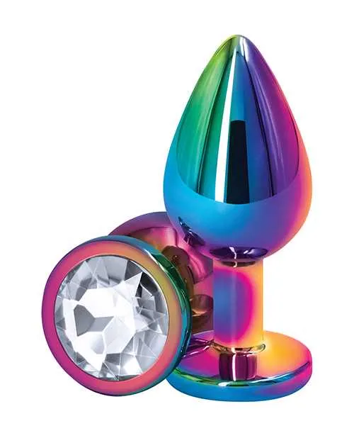 Rear Assets Anal Rear Assets Multicolor Anal Plug Medium Clear