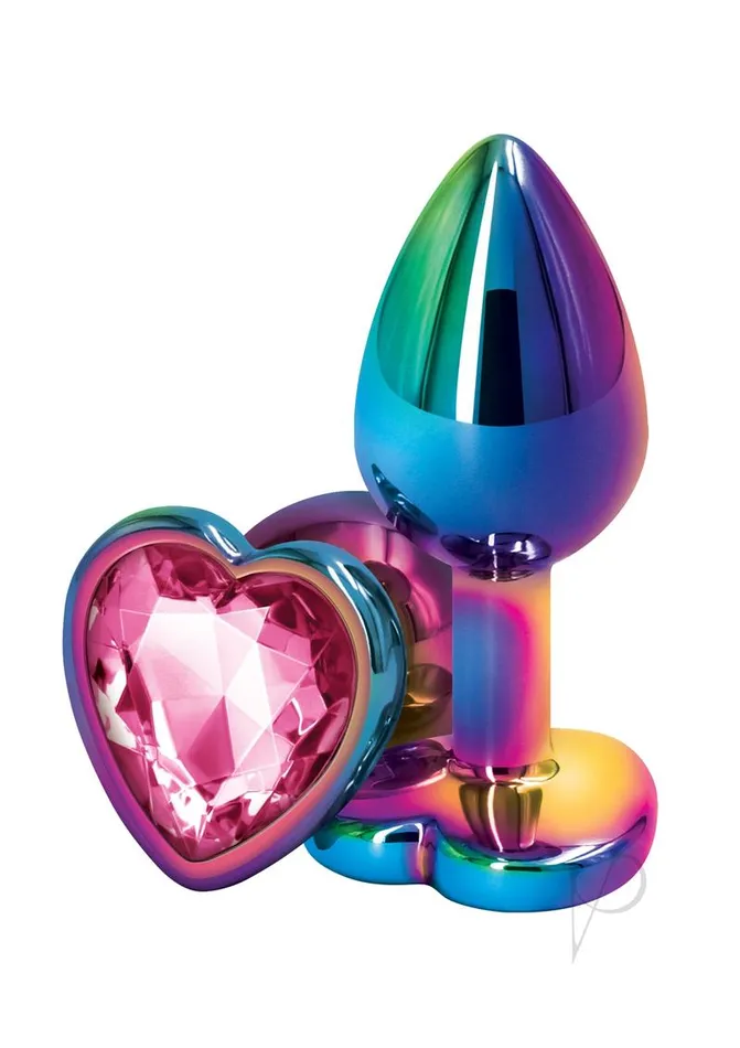 Rear Assets Anal Rear Assets Multicolor Heart Anal Plug Small Pink