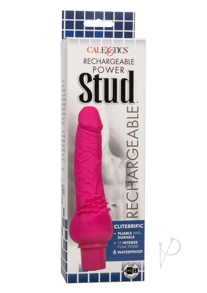 Rechargeable Power Stud Cliterrific Silicone Vibrating Dildo Pink Studs Female Sex Toys Rechargeable Power Stud Cliterrific Silicone Vibrating Dildo Pink Studs Female Sex Toys