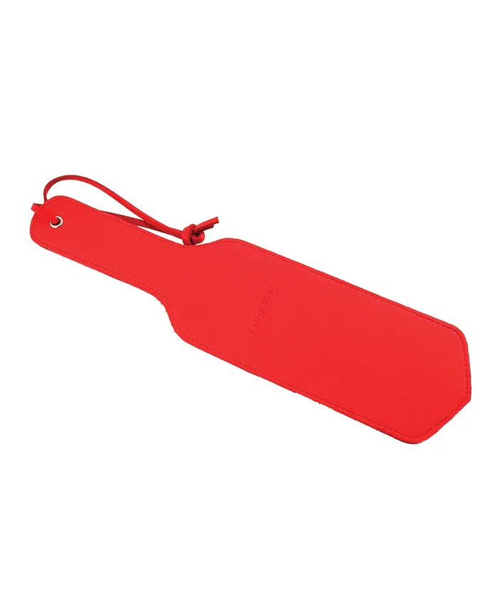 Rouge Couples Fetish Play Paddle Vegan Leather Red Rouge Couples Fetish Play Paddle Vegan Leather Red