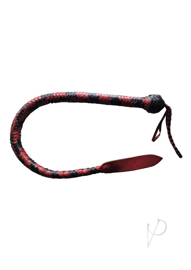 Rouge Leather Devil Tail Whip BlackRed Rouge Anal