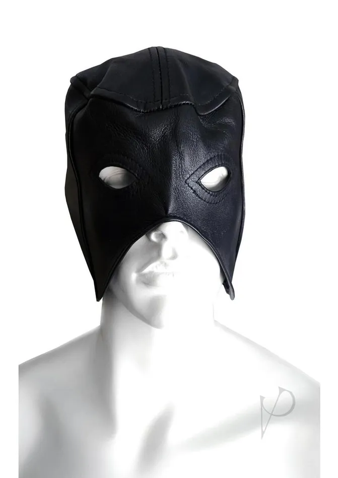 Rouge Leather Half Mask Black Rouge Restraints