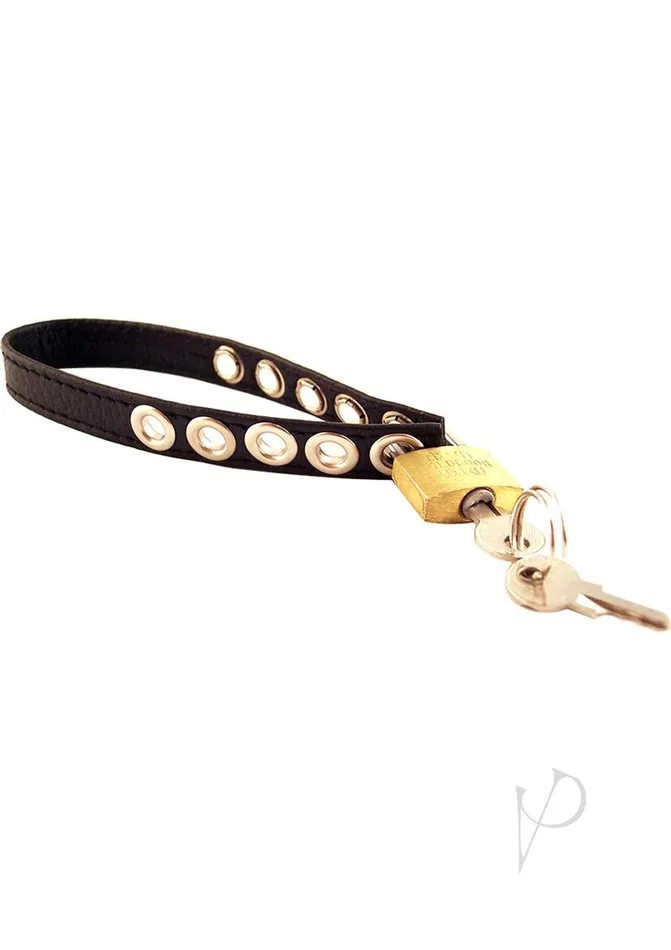 Rouge Male Sex Toys Rouge Padlocable Cock Strap Adjustable Leather Cock Ring Black Rouge Male Sex Toys Rouge Padlocable Cock Strap Adjustable Leather Cock Ring Black