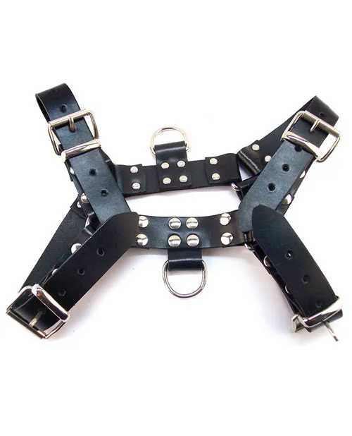 Rouge Over the Head Large Harness Black Rouge Female Sex Toys