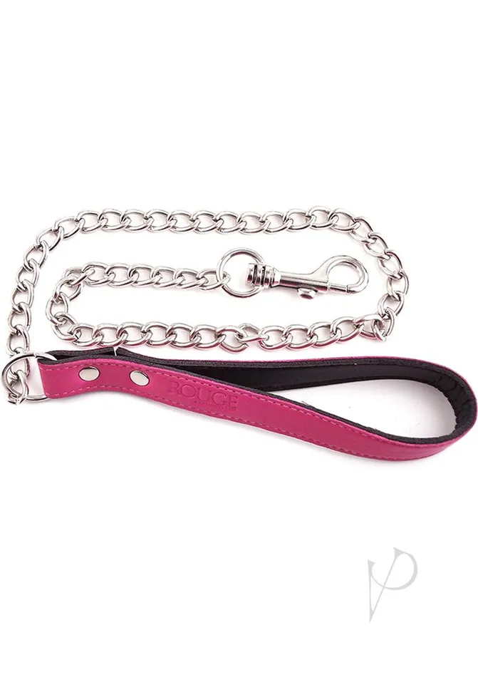 Rouge Vibrators Rouge Leather Lead Chain Pink