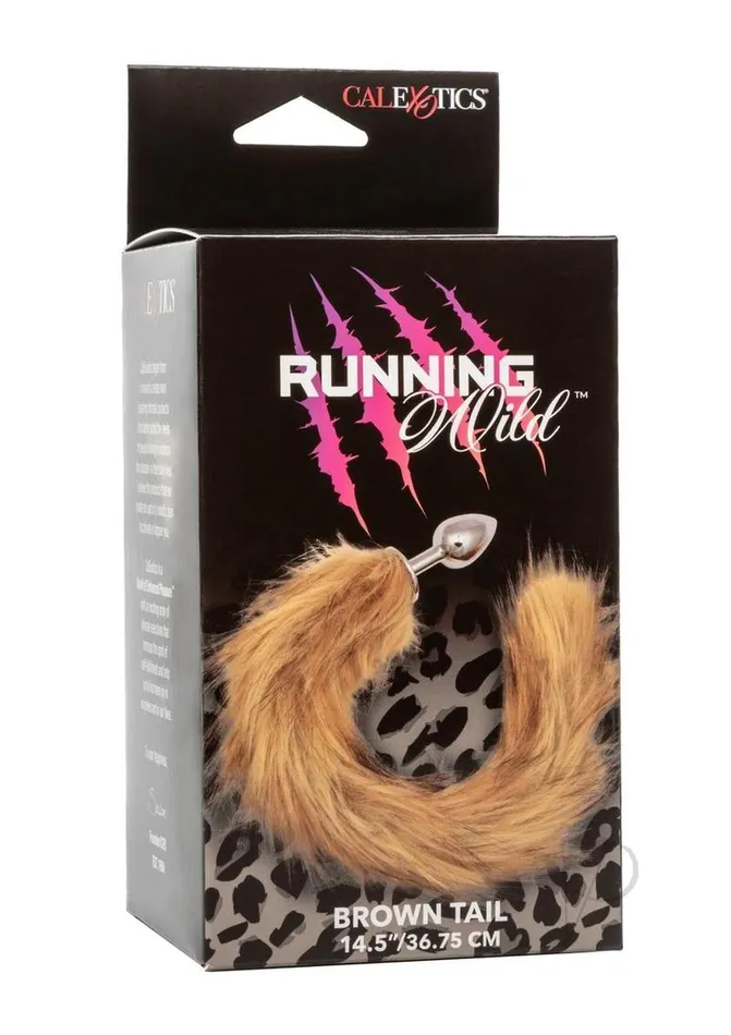 Running Wild Running Wild Faux Fur Tail and Metallic Anal Plug Brown Male Sex Toys Running Wild Running Wild Faux Fur Tail and Metallic Anal Plug Brown Male Sex Toys