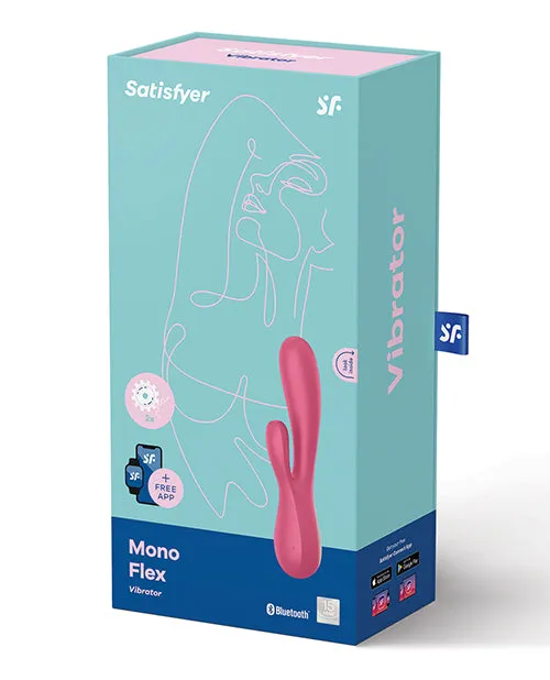 Satisfyer Mono Flex Rechargeable Silicone Rabbit Vibrator Red Satisfyer Vibrators