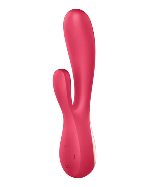 Satisfyer Mono Flex Rechargeable Silicone Rabbit Vibrator Red Satisfyer Vibrators