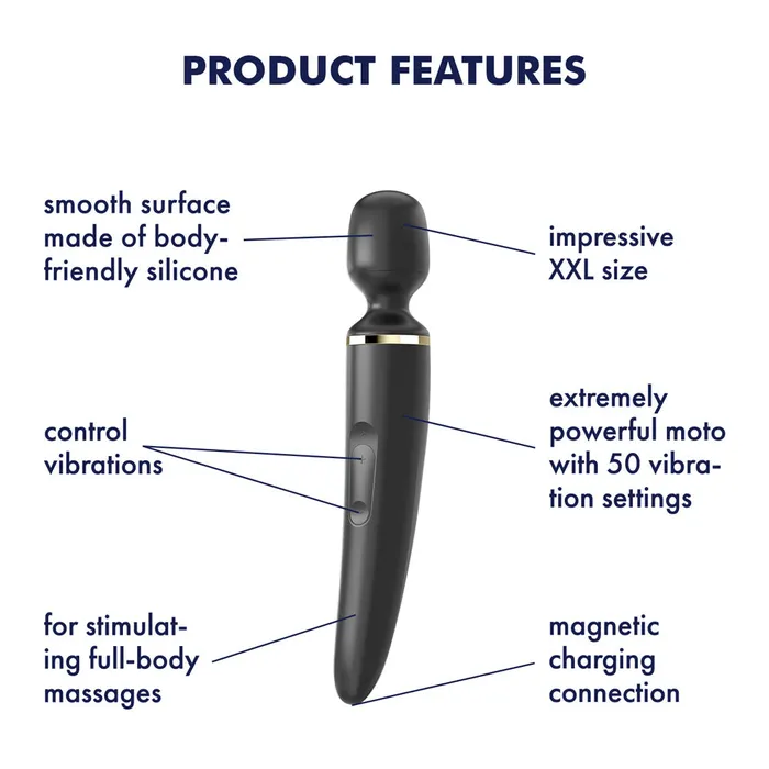 Satisfyer Satisfyer Wander Black Massager Wand Vibrators