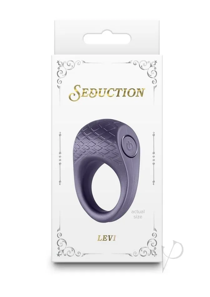 Seduction Levi Rechargeable Silicone Cock Ring Gray Seduction Male Sex Toys Seduction Levi Rechargeable Silicone Cock Ring Gray Seduction Male Sex Toys