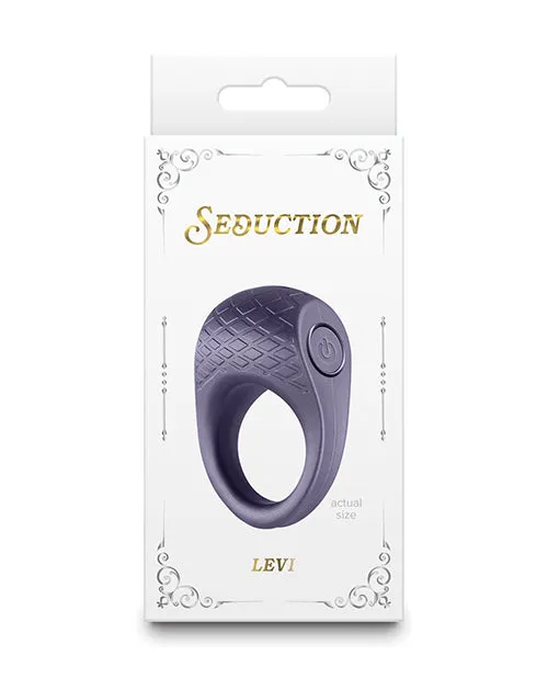 Seduction Levi Rechargeable Silicone Cock Ring Gray Seduction Male Sex Toys Seduction Levi Rechargeable Silicone Cock Ring Gray Seduction Male Sex Toys
