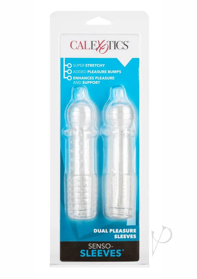 Senso Dual Pleasure Penis Sleeve 2 Pack Clear Extensions Male Sex Toys