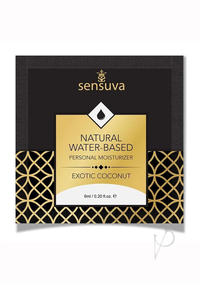 SENSUVA LUBRICANTS Sexual Health Wellbeing Sensuva Natural Water Based Exotic Coconut Flavored Lubricant 20oz Foil SENSUVA LUBRICANTS Sexual Health Wellbeing Sensuva Natural Water Based Exotic Coconut Flavored Lubricant 20oz Foil