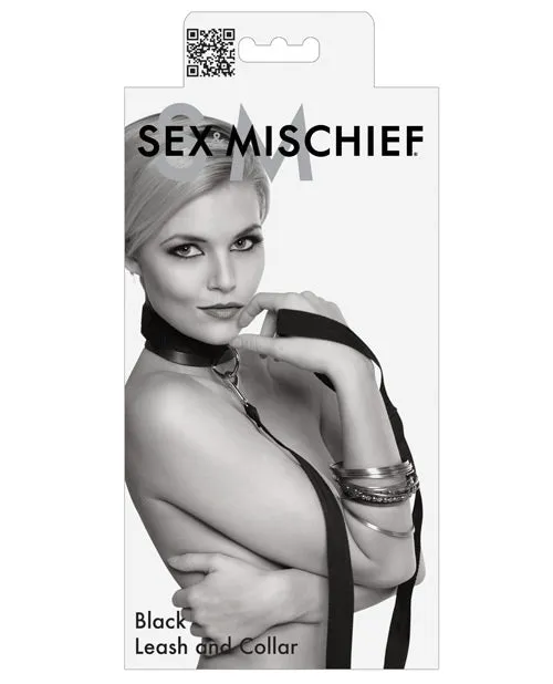 Sex And Mischief Anal Sex and Mischief Leash and Collar Black