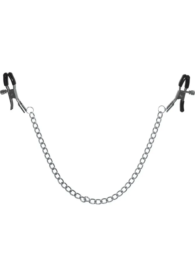 Sex And Mischief Couples Sex and Mischief Chained Nipple Clamps Silver