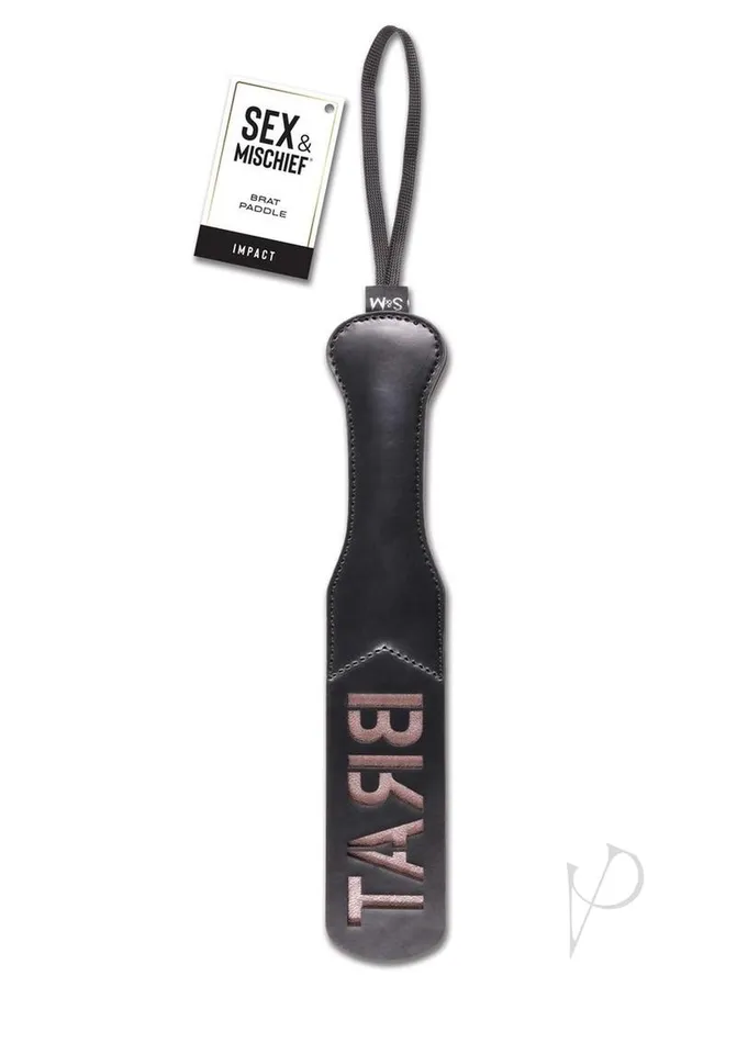 Sex And Mischief Vibrators Sex and Mischief Brat Paddle BlackRose Gold