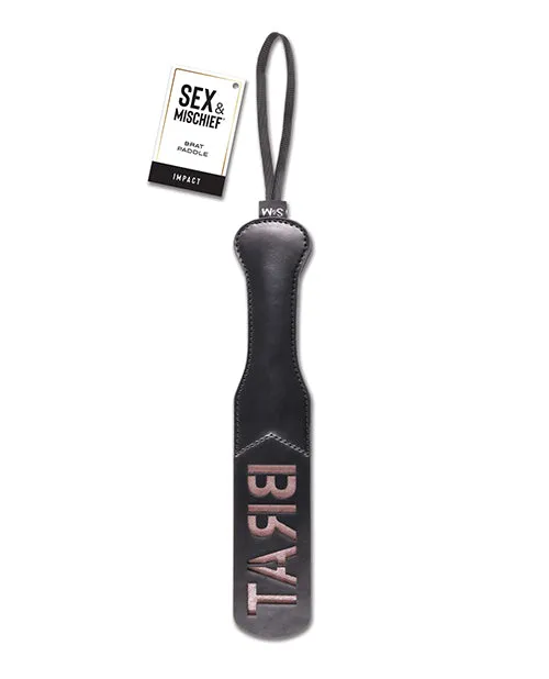 Sex And Mischief Vibrators Sex and Mischief Brat Paddle BlackRose Gold
