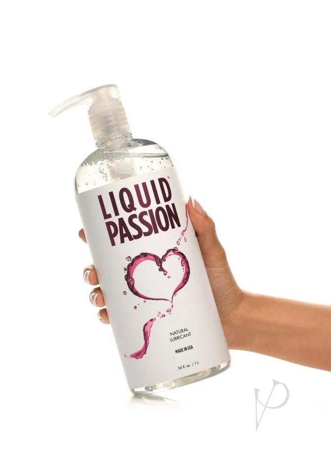 Sexual Health Wellbeing Passion Liquid Passion Natural Water Based Lubricant 34oz