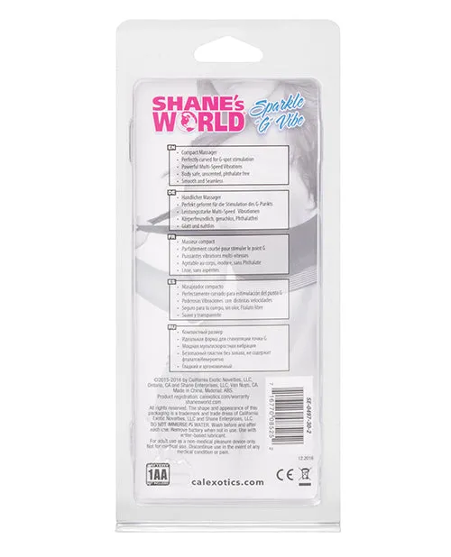 Shanes World Vibrators Shanes World Sparkle G GSpot Vibrator Pink