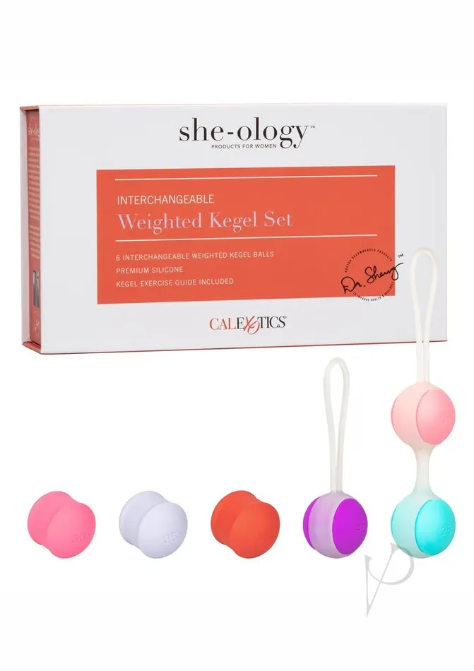 She Ology Sheology Interchangeable Weight Kegel Set Multicolor Female Sex Toys She Ology Sheology Interchangeable Weight Kegel Set Multicolor Female Sex Toys