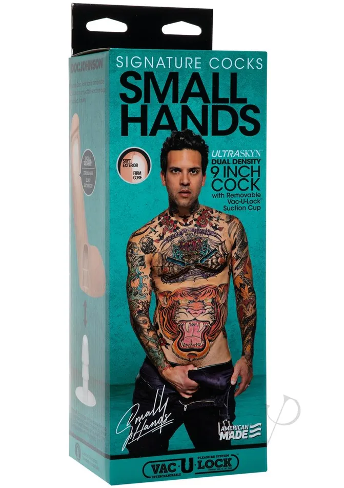 Signature Cocks Dildos Signature Cocks Small Hands Dildo 9in Vanilla