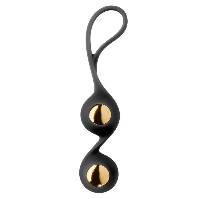 SimpleeDiscreet Female Sex Toys Cloud 9 Pro Sensual Duo Kegel Balls Black