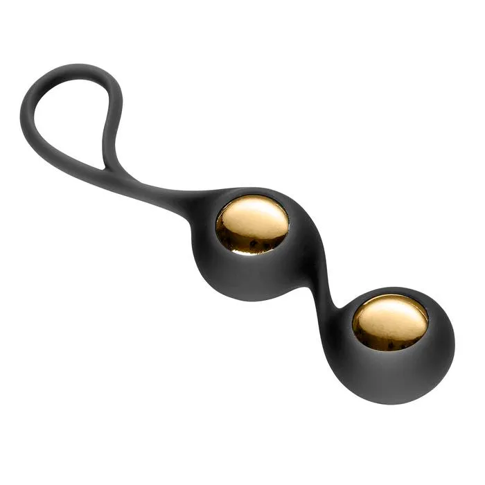 SimpleeDiscreet Female Sex Toys Cloud 9 Pro Sensual Duo Kegel Balls Black