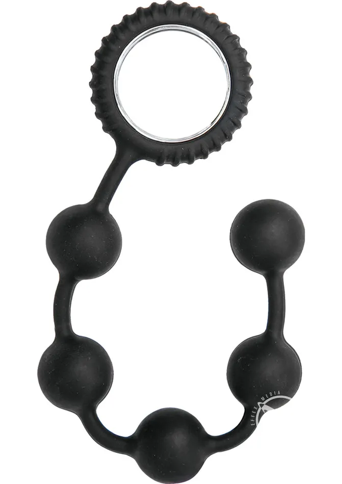 Sinful Anal Beads Silicone Black Sinful By Nasstoys Anal
