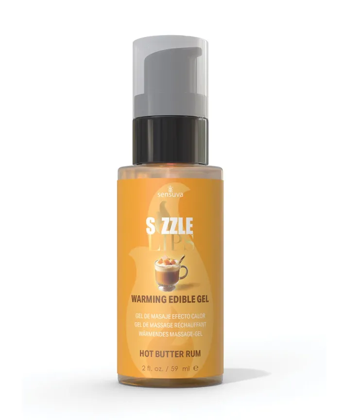 Sizzle Lips Warming Edible Gel Butter Rum 2oz Sizzle Lips Enhancers Sizzle Lips Warming Edible Gel Butter Rum 2oz Sizzle Lips Enhancers