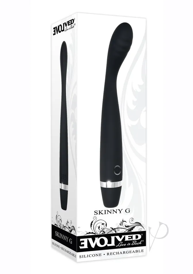 Skinny G Rechargeable Silicone GSpot Vibrator Black Evolved Female Sex Toys Skinny G Rechargeable Silicone GSpot Vibrator Black Evolved Female Sex Toys