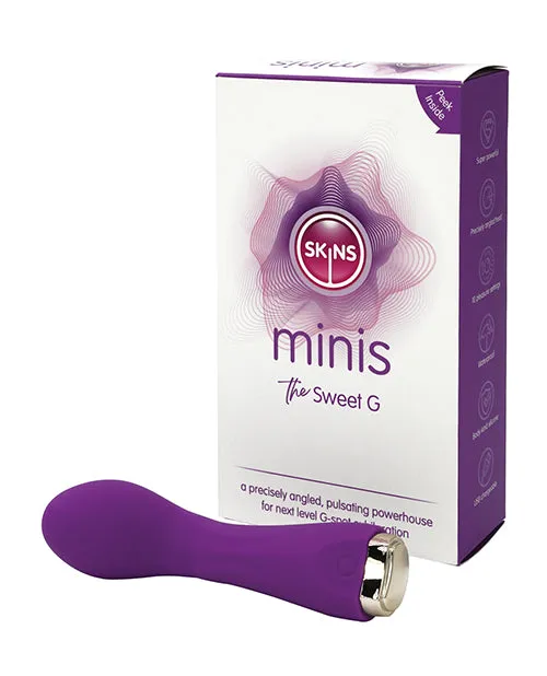 Skins Minis The Sweet G Silicone Vibrator WhitePurple Skins Vibrators Skins Minis The Sweet G Silicone Vibrator WhitePurple Skins Vibrators