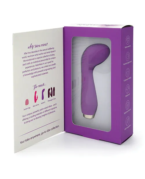 Skins Minis The Sweet G Silicone Vibrator WhitePurple Skins Vibrators Skins Minis The Sweet G Silicone Vibrator WhitePurple Skins Vibrators